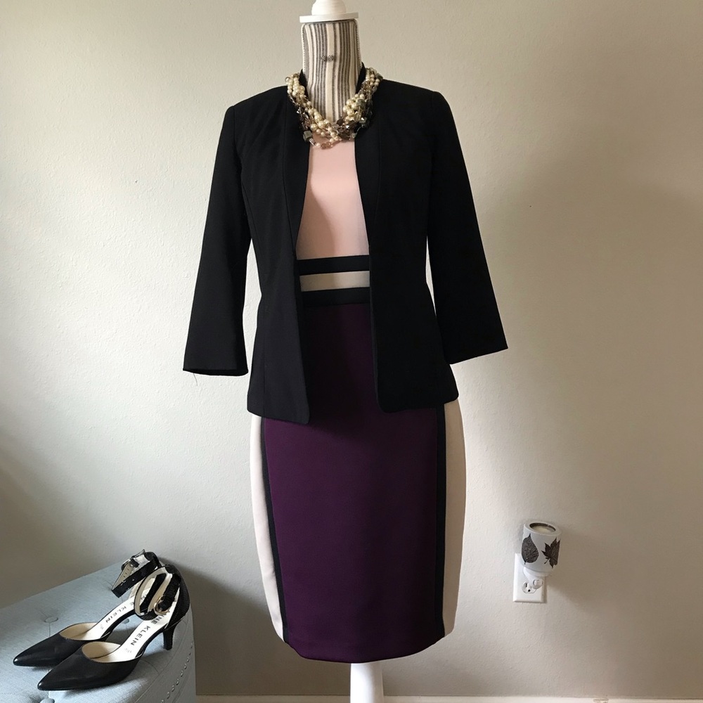 Calvin Klein Color Block Ponte Dress